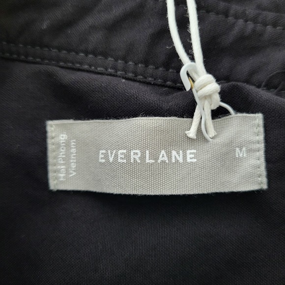 Everlane The Day Tripper Shirtdress High Low Cotton Button Down Black Medium - Picture 11 of 12